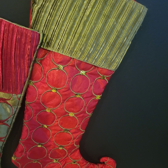 Pair of Coordinating Christmas Stockings with Bonus Gift - Picture 3 of 10